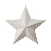 Lexington Cottage Collection Metal Star, White