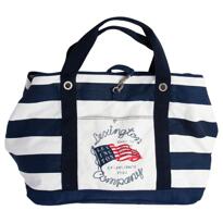Lexington Large Beach bag one size blue/white