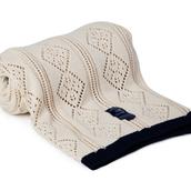 Lexington country knitted throw 130x170 beige