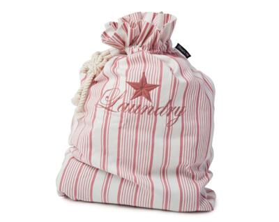 BADRUMMET - LEXINGTON - Lexington Laundry Bag 50x70 Pink stripe