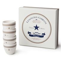 Lexington Earthenware Mini Cup white/beige 4 pcs