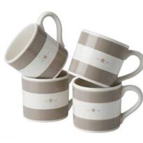 Lexington Earthenware Mug beige/white