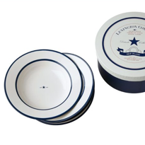 Lexington Earthenware Soup Plate blue/white