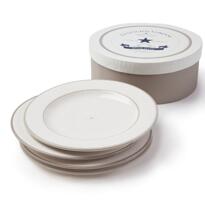 Lexington Earthenware Dinner Plate beige/white