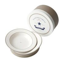 Lexington Earthenware Soup Plate beige/white