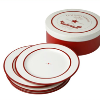 Lexington Earthenware Dinner Plate red/white