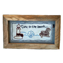 Lexington frame gone to the beach