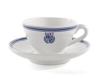 Gant Crest teacup & saucer - Royal Blue