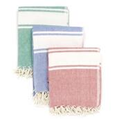 GANT STRIPE COTTON THROW 150x200 BLUEBERRY