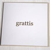 Gratulationskort stort "Grattis"