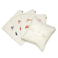 GANT CAPE COD EMBROIDERY CUSHION 50x50 INDIGO BLUE