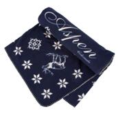 Lexington Holiday Fleece Throw 130x170 blue