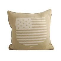 GANT Organic Stars & Stripes Cushion desert green