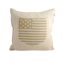 GANT Organic stars & stripes cushion offwhite