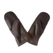 Lexington Leather Mitten Brown One-size
