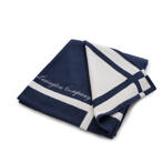 Lexington Holiday Blanket With Frame, 160x240, Blue/White