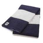 Lexington Block Striped Bedspread - Blue/White