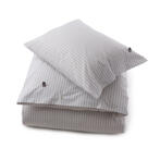 Lexington Cottage Collection Poplin Stripe Bedding Duvet, Grey/White 150x210