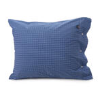 Lexington Cottage Collection Poplin Check Bedding Pillowcase, Blue 65x65