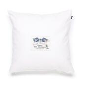 GANT PATCH DENIM CUSHION 50x50 WHITE