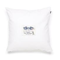 GANT PATCH DENIM CUSHION 50x50 WHITE