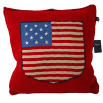 GANT Stars & Stripes Knit Cushion 50x50 Red
