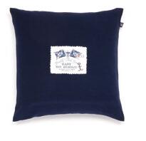 GANT PATCH KNIT CUSHION 50x50 NAVY