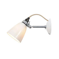 Original BTC Hector Small Dome Wall Light, White