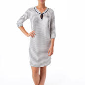 Lexington Women's Nightgown white/blue