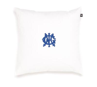 GANT HOME SUMMER 2012 - GANT CANVAS LOGO CUSHION 50x50, WHITE, RED LOGO