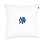 GANT CANVAS LOGO CUSHION 50x50, WHITE, RED LOGO