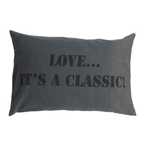 TEXTILIER - DAY HOME - DAY Quotes Cushion Cover 40x60 Un Black