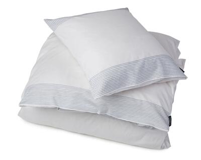 SÄNGKAMMAREN - LEXINGTON - Lexington Seaside bedding Set w stitches 150x210/50x60 white/blue