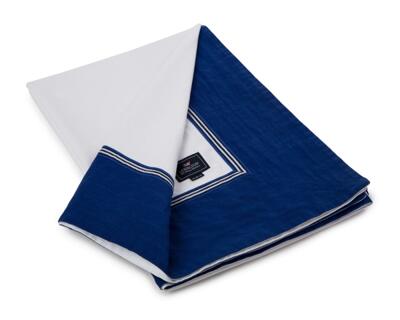 SÄNGKAMMAREN - LEXINGTON - Lexington Seaside Bedspread with ribbon 160x240 blue/white