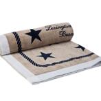 Lexington Basic Beach Towel 100x180 beige/blue