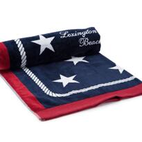 Lexington Basic Beach Towel 100x180 blue/white