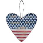 Lexington Summer Wooden Sign Heart 20x20 Red/blue